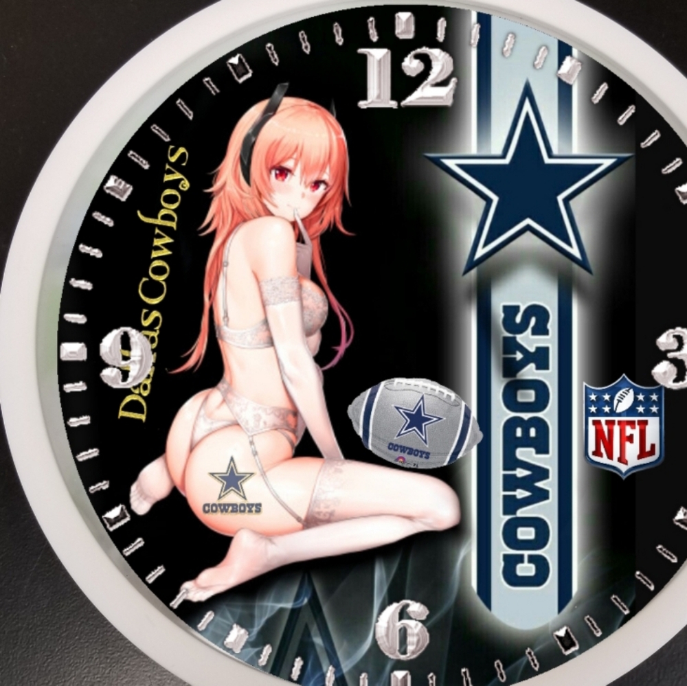 Dallas cowboys man cave clock